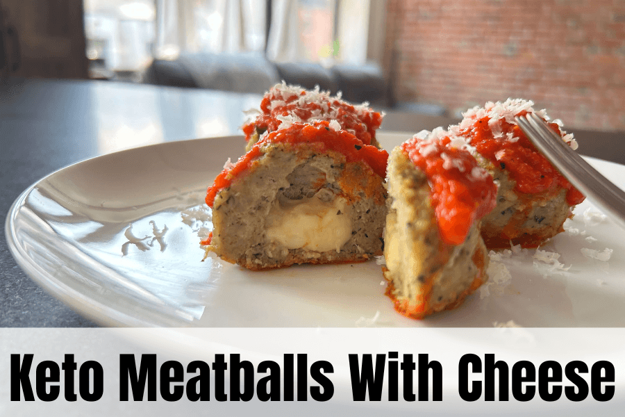 keto meatballs with cheese